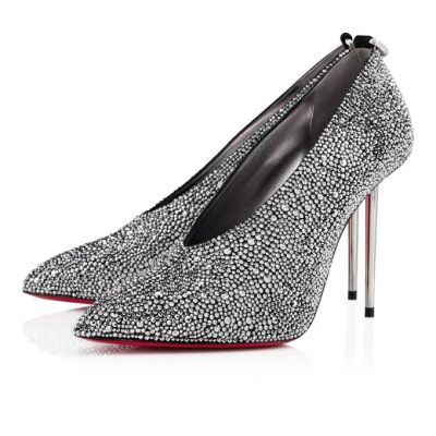 Tacones Et Pic Et Strass Christian Louboutin Mujer - Negros/Plateados - 1215032J291